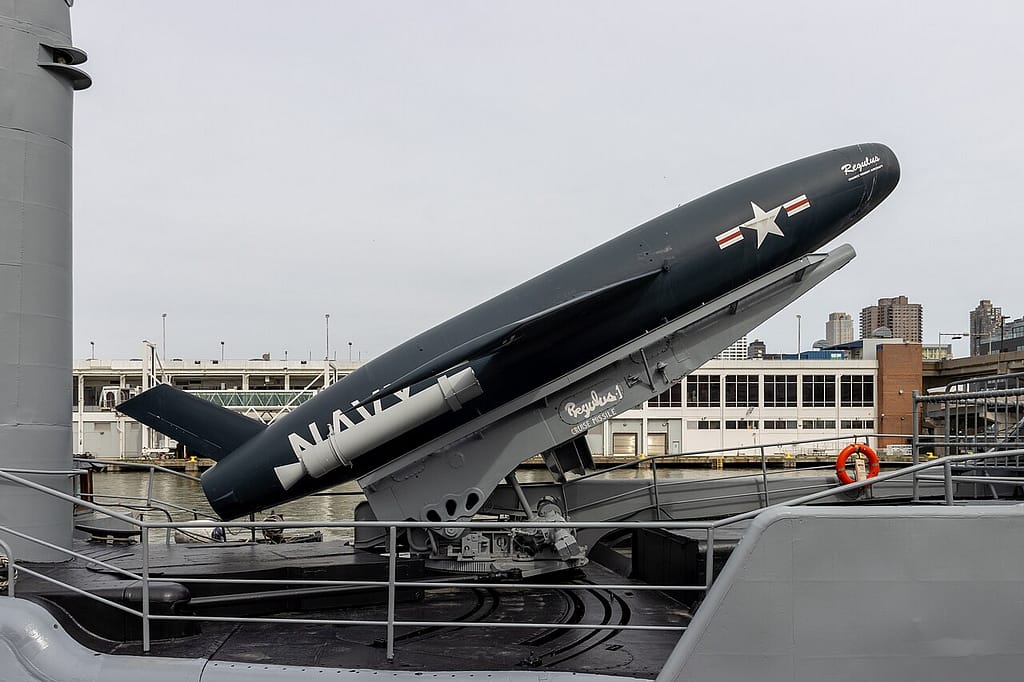 Regulus missile on USS Growler at the Intrepid Museum