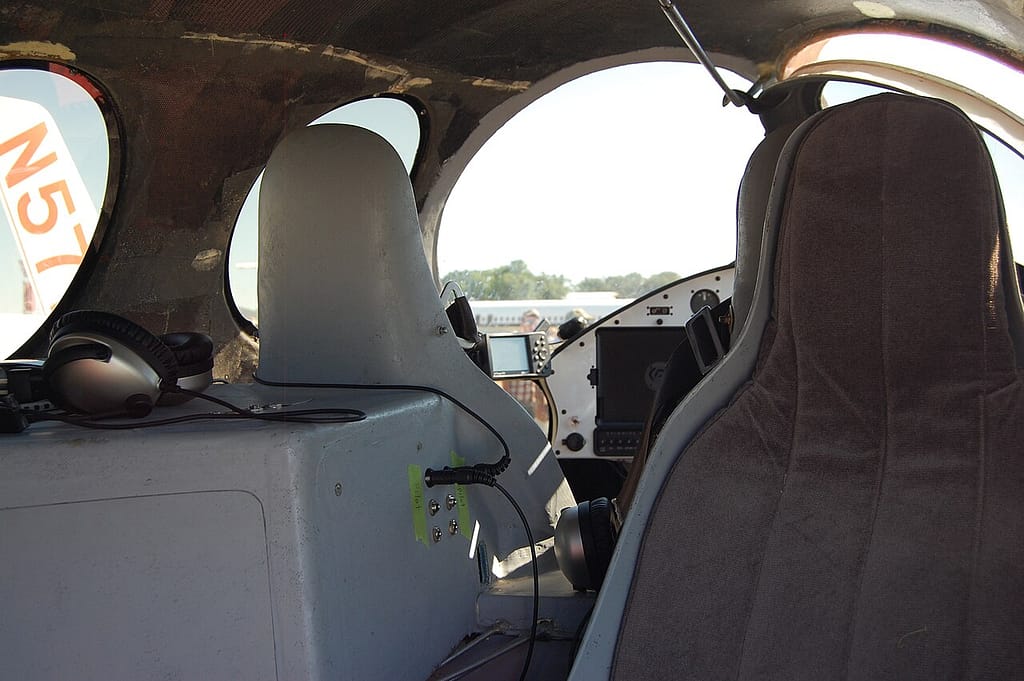 Interior of the Rutan Boomerang