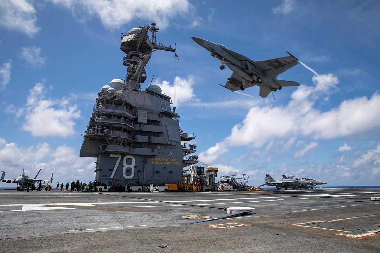 USS Gerald R. Ford flight deck