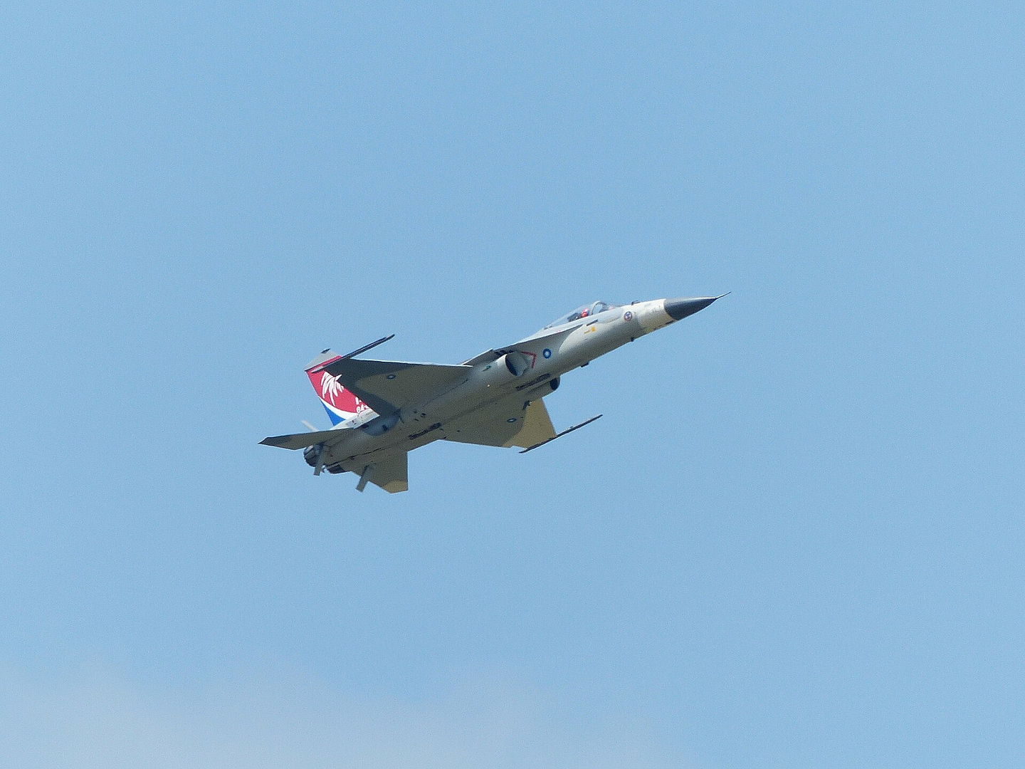 AIDC F-CK-1A Ching-Kuo displaying at Ching Chuan Kang Air Base. Photo: Xuanshisheng / Wikimedia Commons (CC BY 3.0).