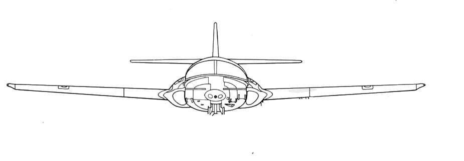 Cessna T-37 Tweet head-on view