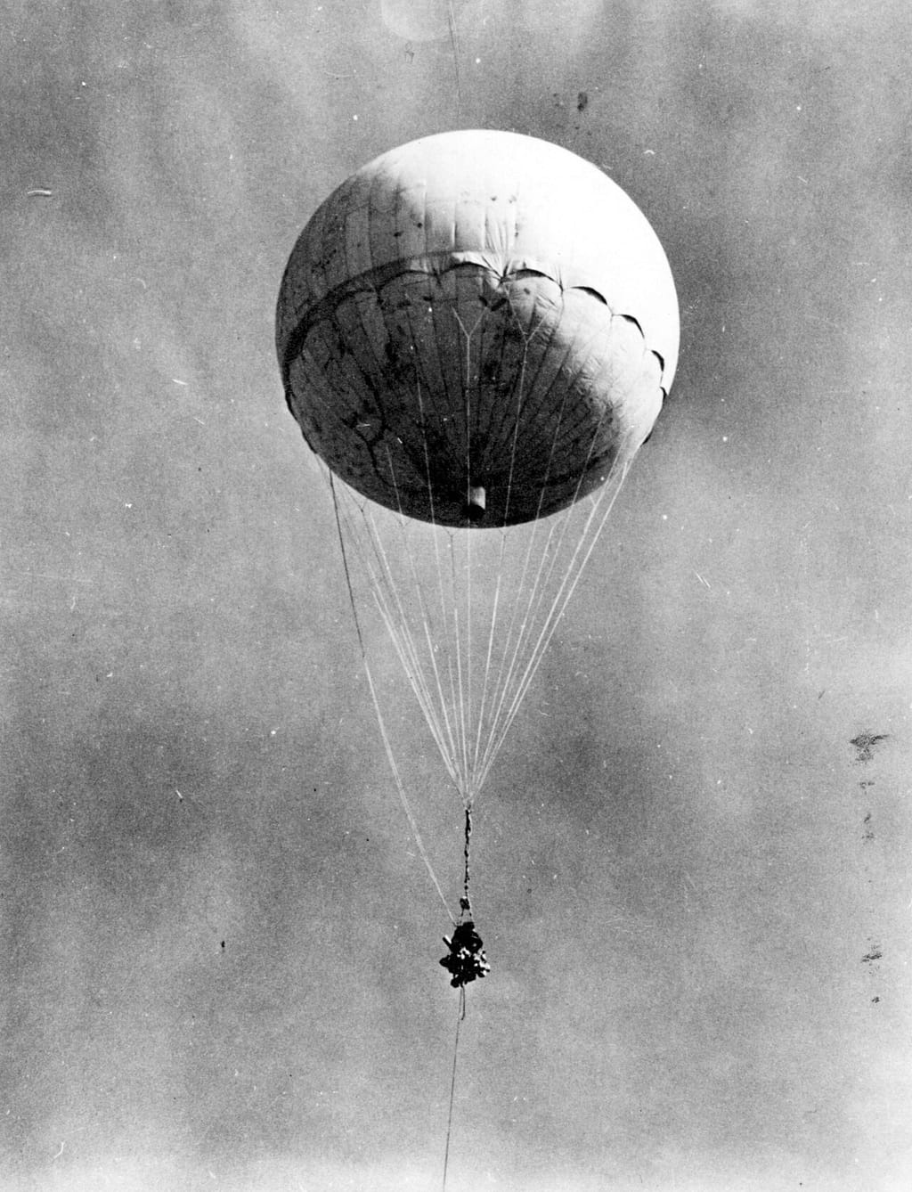 Japanese Fu-Go balloon bomb reinflated at Moffett Field