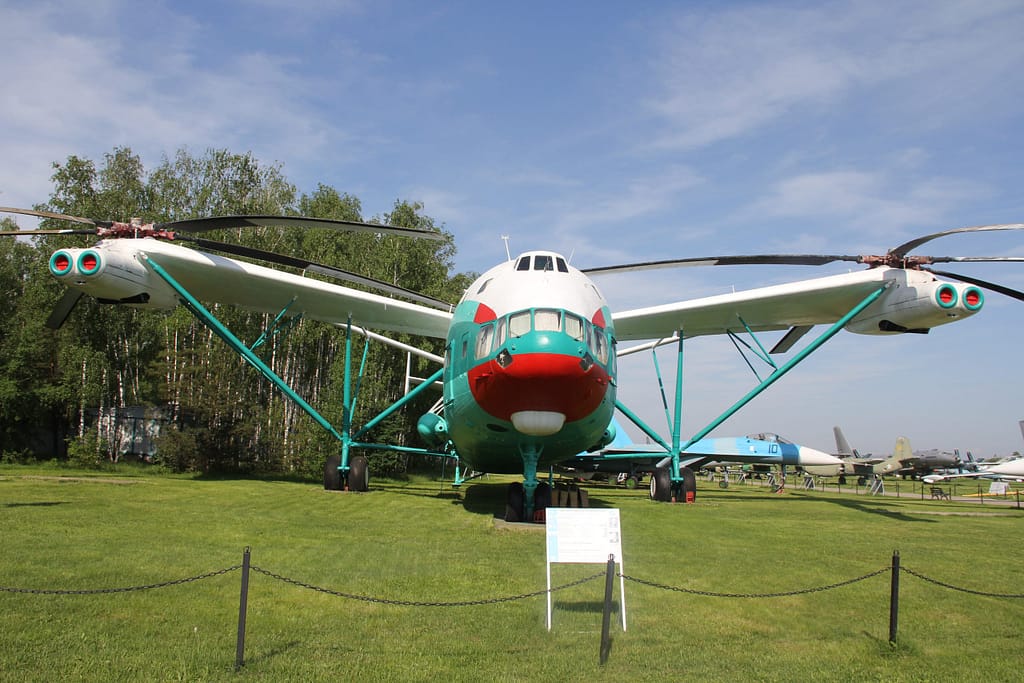 The Mil V-12 preserved at the Central Air Force Museum, Monino