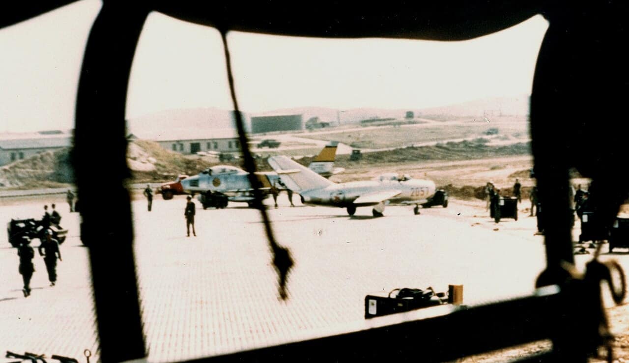 No Kum-Sok MiG-15bis at Kimpo Air Base, September 1953