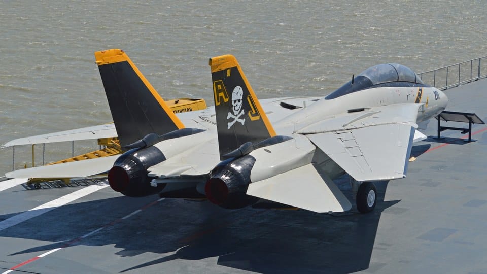 F-14 Tomcat preserved at aviation museum