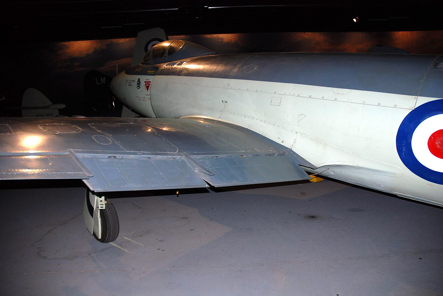 Preserved Supermarine Attacker at the Fleet Air Arm Museum, Yeovilton. Photo: Roland Turner / Wikimedia Commons (CC BY-SA 2.0).