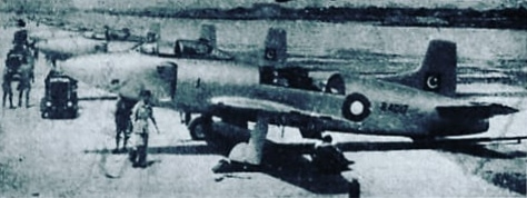 Supermarine Attacker of the Pakistan Air Force. Photo: Pakistan Air Force, public domain.