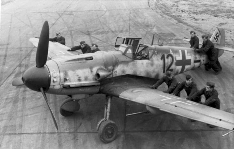 Messerschmitt Bf 109 in flight