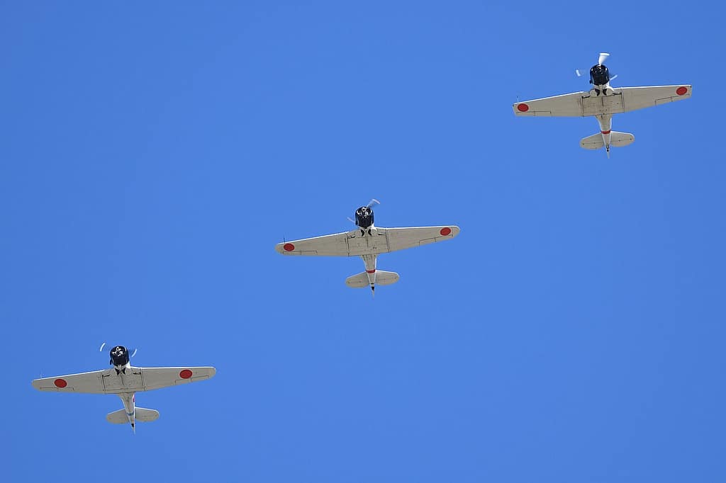 Tora Tora Tora airshow formation