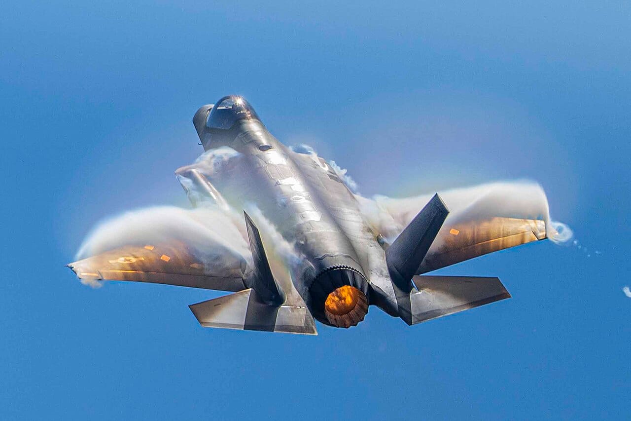 F-35A Lightning II Demonstration Team at an airshow