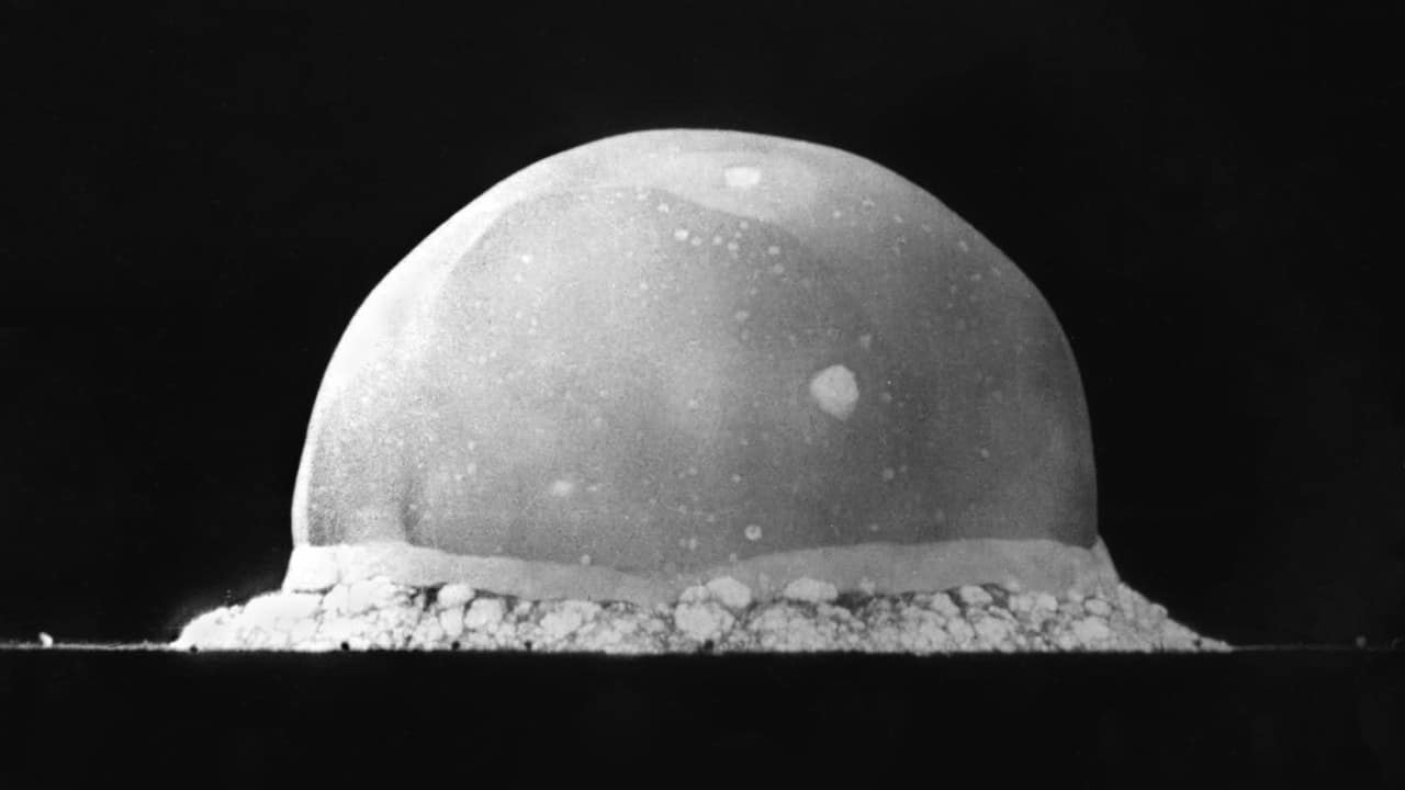 The Trinity fireball at 16 milliseconds, 16 July 1945
