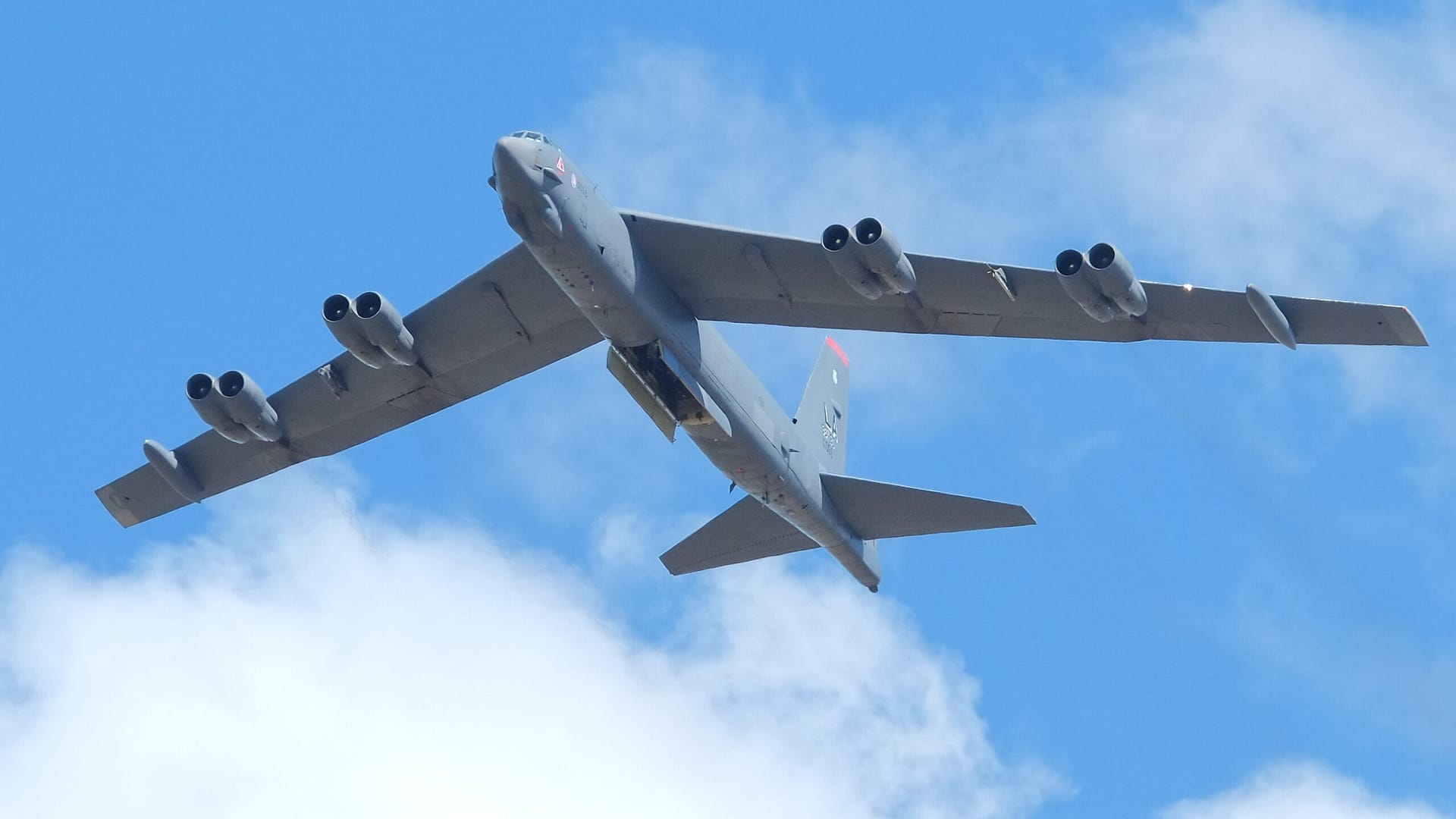 B-52 Stratofortress with bomb bay doors open