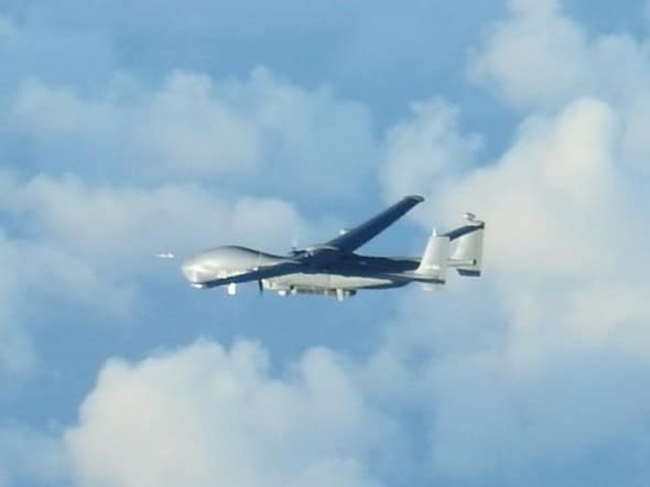 Chinese Tengden TB-001 drone over the East China Sea