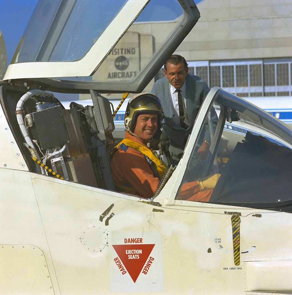 Ryan XV-5B Vertifan with pilot
