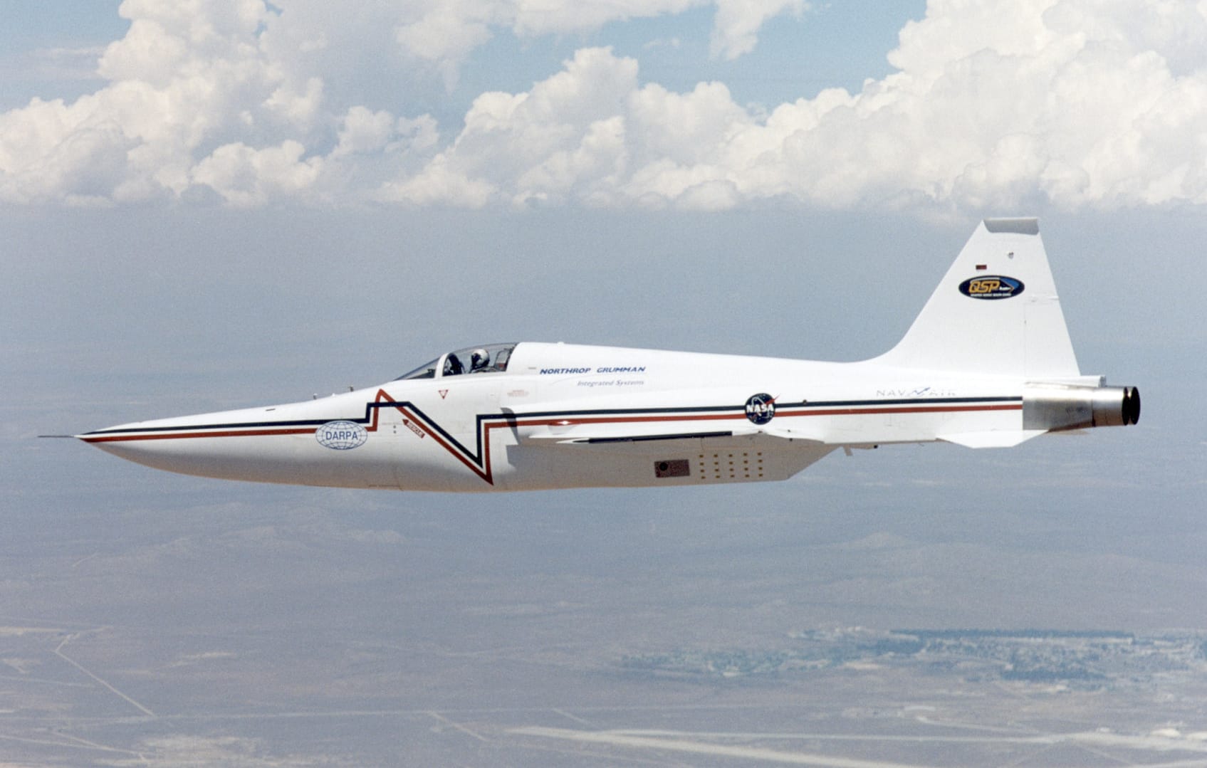NASA F-5E Shaped Sonic Boom Demonstration aircraft with modified nose