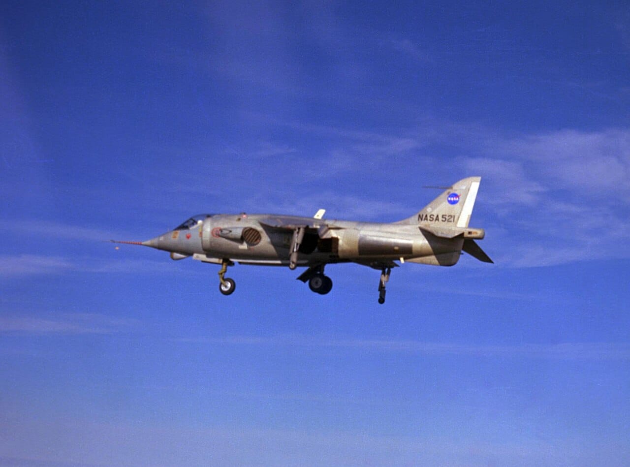Hawker P.1127 in flight A Hawker P.1127, ancestor of the Harrier, in flight