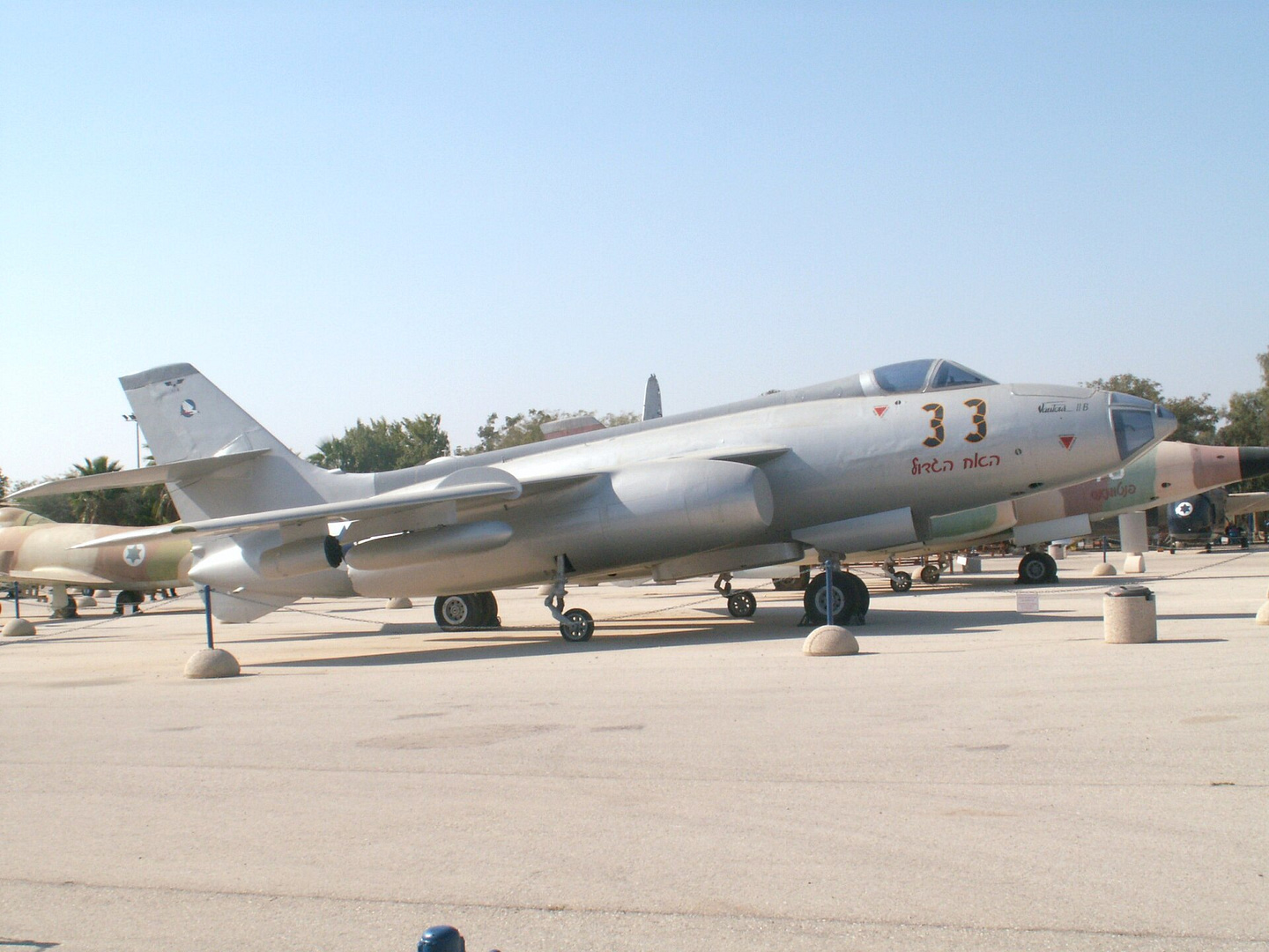 Preserved Israeli Vautour at Hatzerim, showing the bicycle undercarriage. Photo: Oren Rozen / Wikimedia Commons (CC BY-SA 3.0).