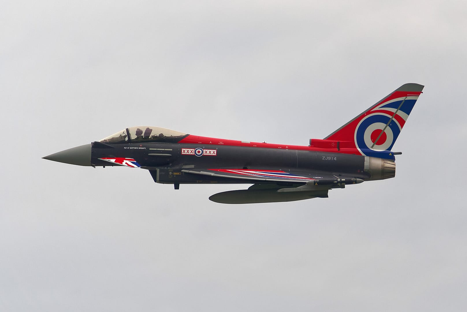 A Royal Air Force Eurofighter Typhoon FGR4