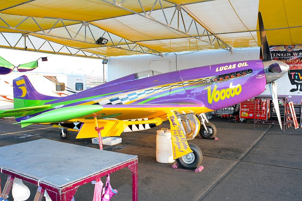 The modified P-51 Mustang racer Voodoo at the Reno Air Races