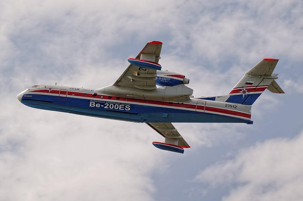 EMERCOM Beriev Be-200ChS Altair in flight
