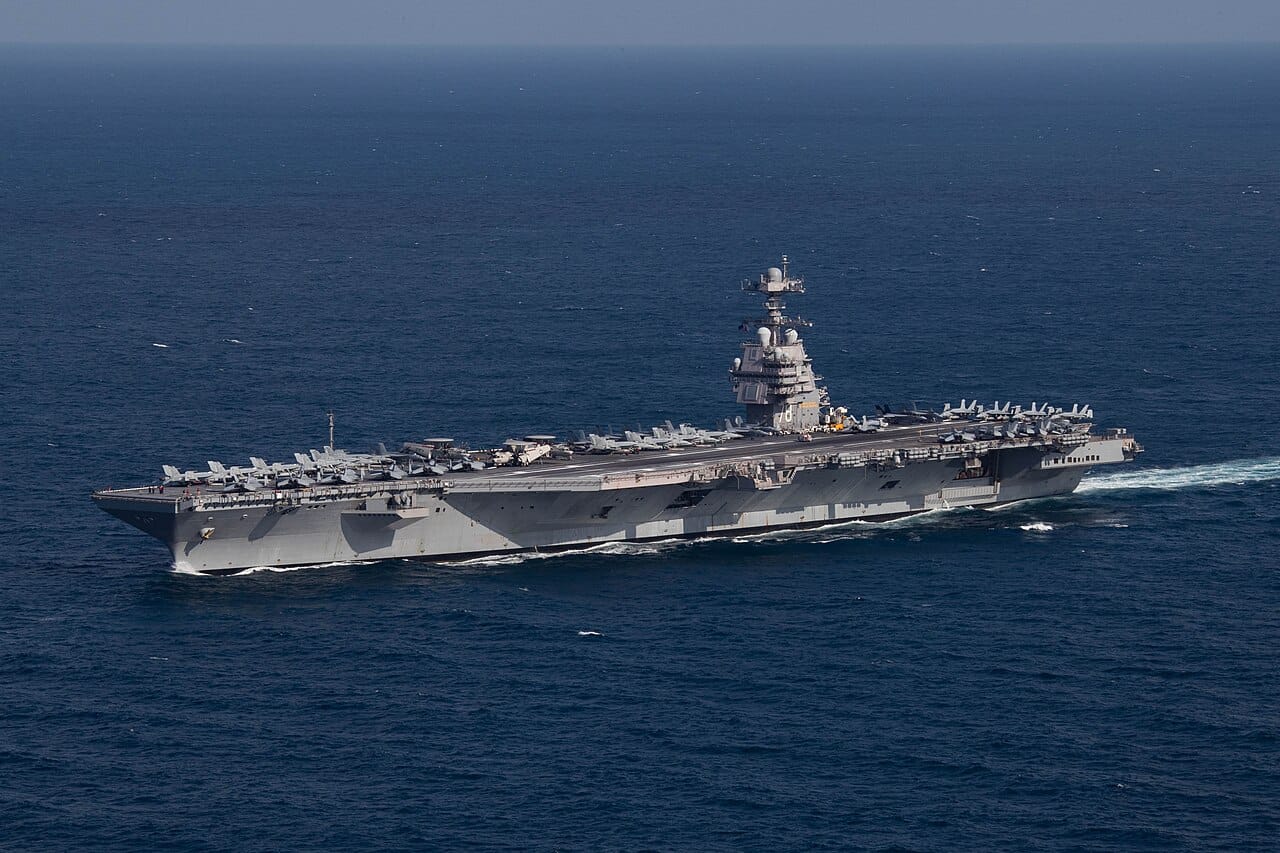 USS Gerald R. Ford, lead ship of the Ford-class carriers that use EMALS